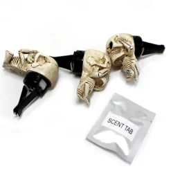 3pcs/set Resin Skull Air Freshener Clip Set - Creative Car Vent Decoration - Home Fragrance Diffuser