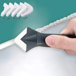 10pcs/set Silicone Caulking Tools Glass Glue Angle Scraper Stainless Steelhead Caulk Remover and Sealant Scraper for Kitchen Bathroom Window and Frames Sealant Seals