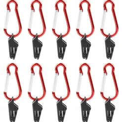 10pcs/set Tarp Clips Clamps Holding Up Canopy Alligator Mouth Lock Grip Clip