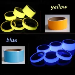 6pcs/Set UV Gaffer Fluorescent Party Tape Blacklight Reactive Glow In The Dark Tape Neon Cloth Tape Warning Stage Prop Home Decoration
