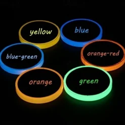 6pcs/Set UV Gaffer Fluorescent Party Tape Blacklight Reactive Glow In The Dark Tape Neon Cloth Tape Warning Stage Prop Home Decoration