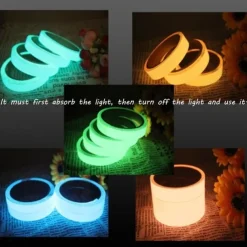 6pcs/Set UV Gaffer Fluorescent Party Tape Blacklight Reactive Glow In The Dark Tape Neon Cloth Tape Warning Stage Prop Home Decoration