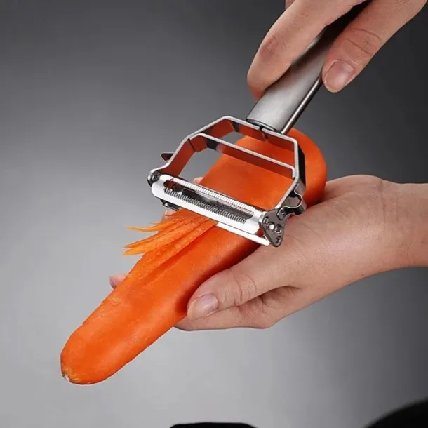 Peeler Stainless Steel Double Layer Multifunction Vegetables and Fruit Grater Home Kitchen Tool