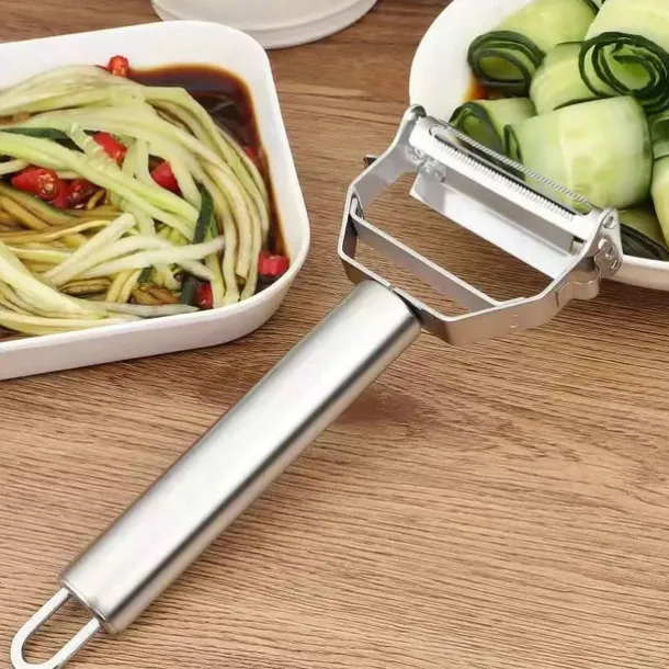 Peeler Stainless Steel Double Layer Multifunction Vegetables and Fruit Grater Home Kitchen Tool
