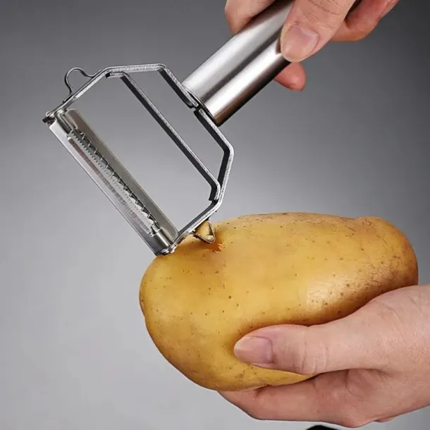 Peeler Stainless Steel Double Layer Multifunction Vegetables and Fruit Grater Home Kitchen Tool