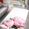 Peony Flower Area Rug Kitchen Mat Non-Slip Oil Proof Floor Mat Livingroom Rug Indoor Outdoor Mat Bedroom Decor Bathroom Mat Entrance Rug Door Mat
