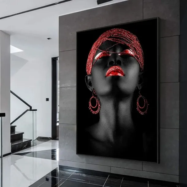 People Modern Art Prints Wall Art Abstract Painting Black Gold Canvas Prints Rolled Canvas Prints No Frame Unframed Unstretched