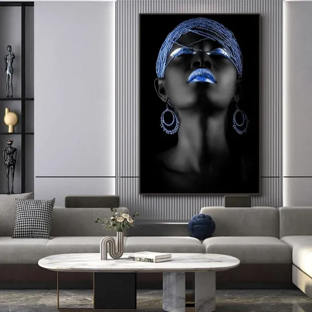 People Modern Art Prints Wall Art Abstract Painting Black Gold Canvas Prints Rolled Canvas Prints No Frame Unframed Unstretched