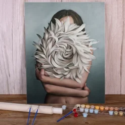 People Wall Art Canvas Girl Wings Prints and Posters Pictures Decorative Fabric Painting For Living Room Pictures No Frame