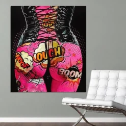 People Wall Art Canvas Sexy Ass Prints Painting Artwork Picture Pop Graffiti Colorful Home Decoration Décor Rolled Canvas No Frame Unframed Unstretched