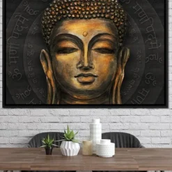 People Wall Art Canvas Traditional Buddha Prints and Posters Portrait Pictures Decorative Fabric Painting For Living Room Pictures No Frame