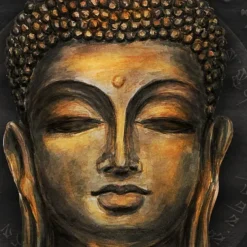 People Wall Art Canvas Traditional Buddha Prints and Posters Portrait Pictures Decorative Fabric Painting For Living Room Pictures No Frame