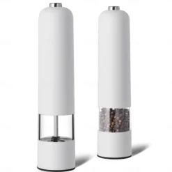 Pepper Grinder, Household Sea Salt Ginder, Electric Spice Grinder, Automatic Sea Salt Crusher, Reusable Glass Seasoning Bottle, Kitchen Gadgets, Kitchen Supplies