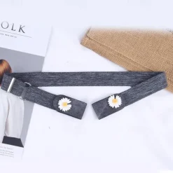 Perforated Free Belt With No Marks, Women'S Summer Jeans Are Versatile, Elastic And Decorative, Invisible Women'S Waist