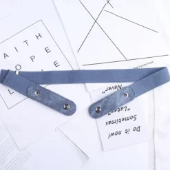 Perforated Free Belt With No Marks, Women'S Summer Jeans Are Versatile, Elastic And Decorative, Invisible Women'S Waist