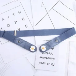 Perforated Free Belt With No Marks, Women'S Summer Jeans Are Versatile, Elastic And Decorative, Invisible Women'S Waist