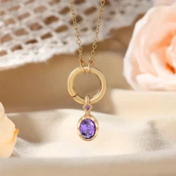 Personalized Birthstone Necklace Custom Best Gift for Mom – Jewelry for Women, Ideal Gift for Mother's Day, Valentine's Day, Anniversary, or Birthday