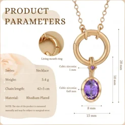 Personalized Birthstone Necklace Custom Best Gift for Mom – Jewelry for Women, Ideal Gift for Mother's Day, Valentine's Day, Anniversary, or Birthday