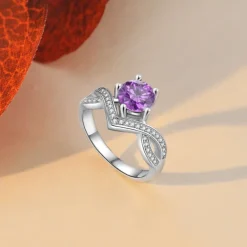 Personalized Birthstone Ring Custom Best Gift for Mom – Jewelry for Women, Perfect for Mother's Day, Valentine's Day, Anniversary, or Birthday