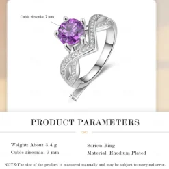 Personalized Birthstone Ring Custom Best Gift for Mom – Jewelry for Women, Perfect for Mother's Day, Valentine's Day, Anniversary, or Birthday