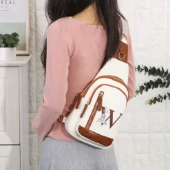Personalized Crossbody Bag Custom Best Gift for Mom – Custom Letter Design, Large Capacity Shoulder Bag for Travel, Daily Use, Camping, Unique Gift for Lover, Family, or Friends