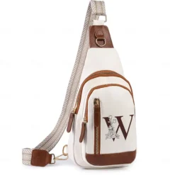 Personalized Crossbody Bag Custom Best Gift for Mom – Custom Letter Design, Large Capacity Shoulder Bag for Travel, Daily Use, Camping, Unique Gift for Lover, Family, or Friends
