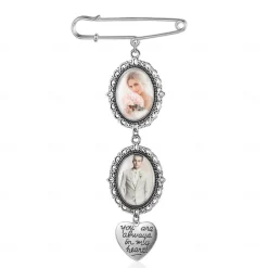 Personalized Graduation Pin Brooch Custom Photo Charm Best Wedding Graduation Memorial Sympathy Gift for Anniversary or Birthday Ideal for Friends, Family