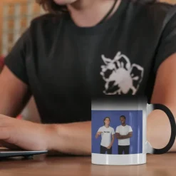 Personalized Magic Mug Custom Wedding Gift for Coupleized Photo Christmas Gift Mug Heat Reveal Sensitive Mug Color Changing Ceramic Mug Xmas Cup Coffee Mug with Image Logo Text Gifts