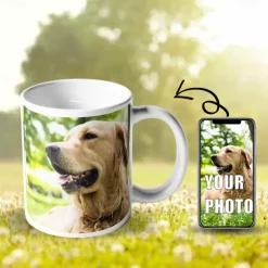 Personalized Photo Coffee Mug -Custom Gift Travel Mug with Pictures Christmas Gift Mug 330ml 11oz Ceramic Mug for Pet Lover Family,Friends,Couple,Dad,Mom