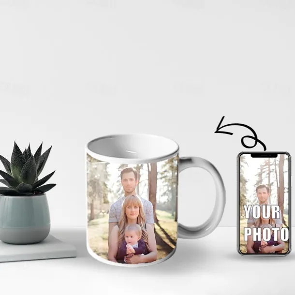 Personalized Photo Coffee Mug - Custom Mug Gift for Family Christmas Gift Mug Ceramic Mug 11oz