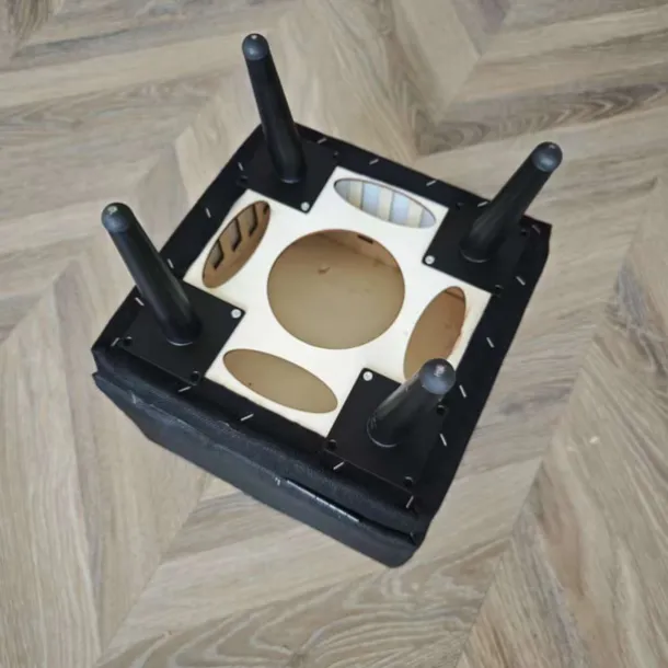 Pet Dog Stair Folding Chair Space Saving 2 in 1 Comfortable Climbing Step for Pets High Bed Dog Lamp Kitten Puppy Small Animal