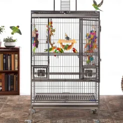 Pet Hanging Hammock Warm Nest Bed Removable Washable Bird Cage Perch For Parrot Hamster large yellow