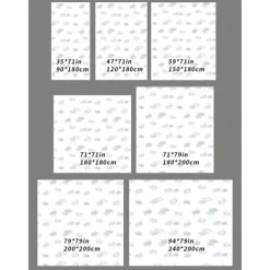 PEVA Long Clear Shower Curtain, 180x200cm 70