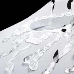 PEVA Shower Curtain Pattern Printed Bath Curtain Waterproof Mildew Proof, Including Hooks 180x180cm 70