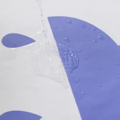 PEVA Shower Curtain Pattern Printed Bath Curtain Waterproof Mildew Proof, Including Hooks 180x180cm 70