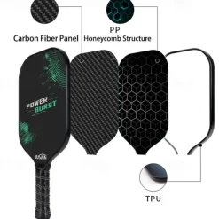 Pickleball Paddle Carbon Fiber Material Pickleball Sports Set