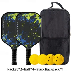 Pickleball Paddle Carbon Fiber Material Pickleball Sports Set
