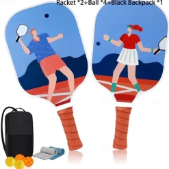 Pickleball Paddle Glass Fiber Material Pickleball Sports Set