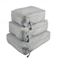 3-Piece Compression Packing Cubes Set for Travel Luggage Storage and Organizer, Large Capacity Expanding Storage Bags for Outdoor Travel & Home Use