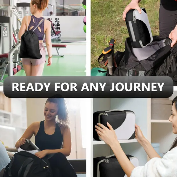 8-Piece Compression Packing Cubes Set for Travel, Luggage Storage and Organizer, Ultra-Light Travel Storage Bags