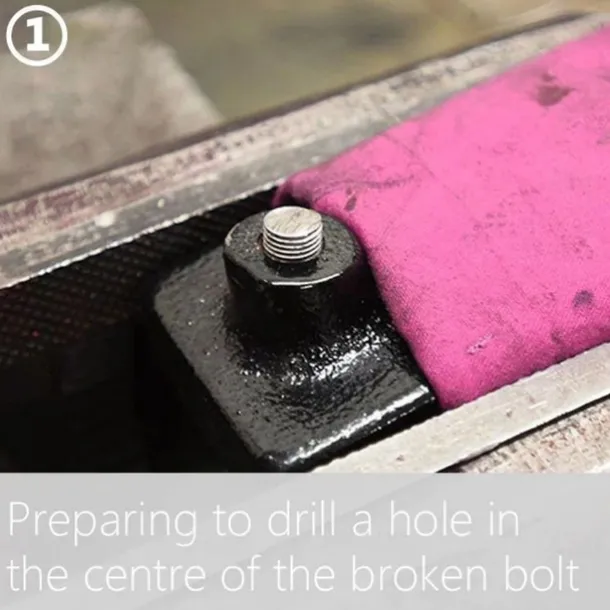 10-Piece Set Broken Head Bolt Screw Cap Extractor - Hexagon Socket Bolt Removal Tool, Chrome Vanadium Steel, for Screws, Bolts, and Studs