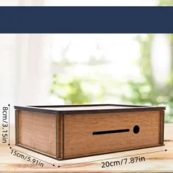 Piggy Bank for Adults Kids, Wooden Coin Bank for Boys and Girls, Adults Money Box with Counter for Savings Goal $10000 Best Gift for Friends (Deep Brown, 10000 Dollar)