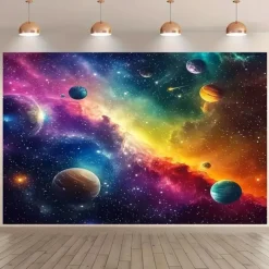 Planet Hanging Tapestry Wall Art Universe Large Tapestry Mural Decor Photograph Backdrop Blanket Curtain Home Bedroom Living Room Decoration