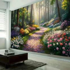 Plant Flower Water Landscape Tapestry Wall Art Large Tapestry Mural Decor Photograph Backdrop Blanket Curtain Home Bedroom Living Room Decoration