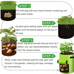 Plant Grow Bags Home Garden Potato Pot Greenhouse Vegetable Growing Bags Moisturizing Jardin Vertical Garden Bag Tools