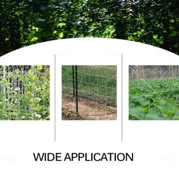 Plant Trellis Netting, Heavy-Duty Polyester Grow Net, Garden Trellis Netting with Square Mesh for Climbing Plants, Vegetables, Fruits, and Flowers