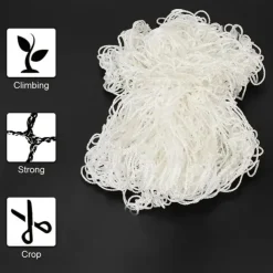 Plant Trellis Netting, Heavy-Duty Polyester Grow Net, Garden Trellis Netting with Square Mesh for Climbing Plants, Vegetables, Fruits, and Flowers