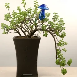 Plant Watering Spike Glass Mushroom Shape Plant Automatic Watering Bulb,for Vacation Potted Plant Watering