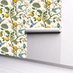 Plants Animal Wallpaper Peel and Stick Wallpaper Comtemporary Vintage Wall Covering, PVC / Vinyl Material Self adhesive Wallpaper, Room Wallcovering Home Decoration