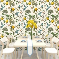 Plants Animal Wallpaper Peel and Stick Wallpaper Comtemporary Vintage Wall Covering, PVC / Vinyl Material Self adhesive Wallpaper, Room Wallcovering Home Decoration